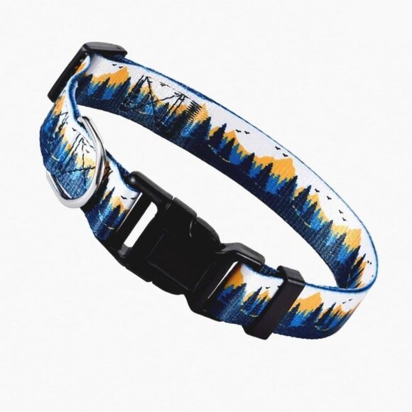 Serene Mountain Adjustable Quick Release D Ring Dog Collar Small Gift Packaged - Picture 6 of 11